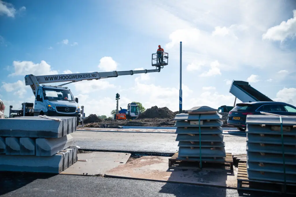 bedrijfsfotografie bouwfoto van een infraproject